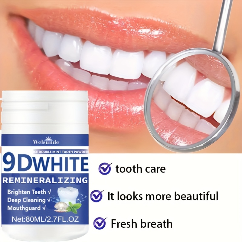 Teeth Whitening Zimba - 9D White Remineralizing Hydroxyapatite Tooth Powder,
