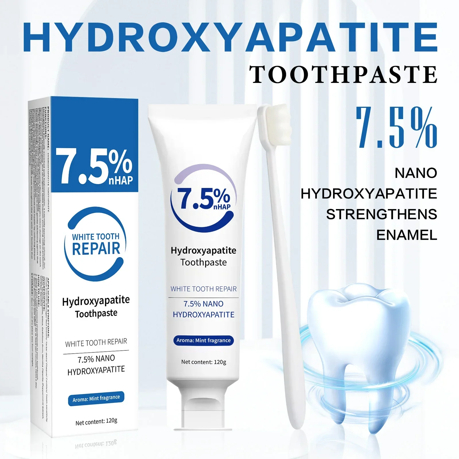 Hydroxyapatite Toothpaste - Toothpaste & Whitening Pen Kit -
