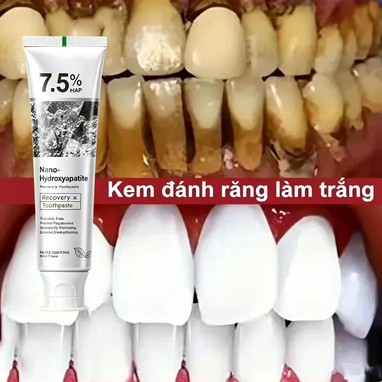 Hydroxyapatite Toothpaste - 7.5% Hydroxyapatite Probiotic Whitening Toothpaste Enamel