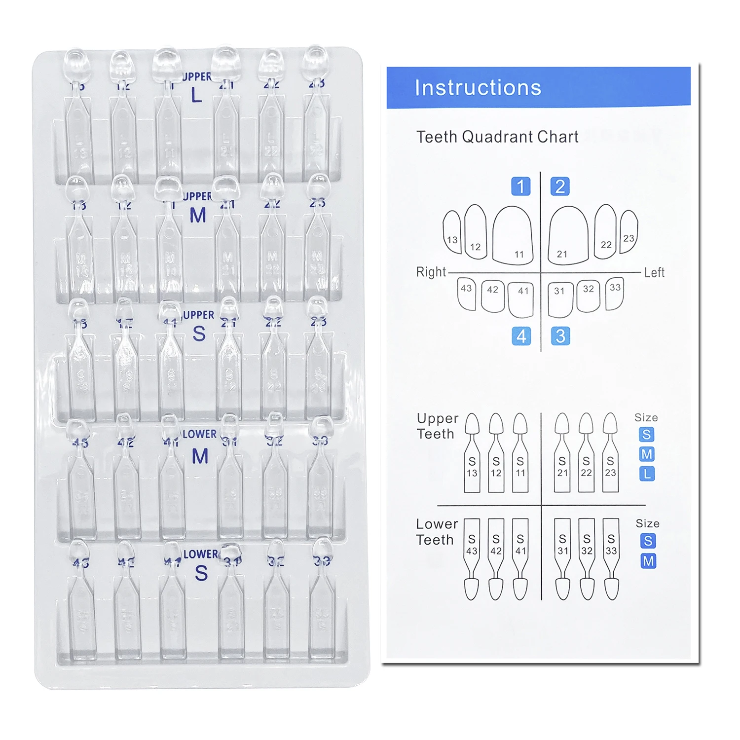 32pcs/Set Dental Veneer Mould  - Teeth Whitening Moulds review and price