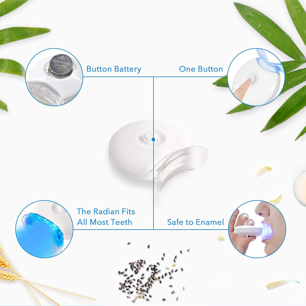 Teeth Whitening Kit - 5X LED L - Teeth Whitening Gel Peroxide review and price