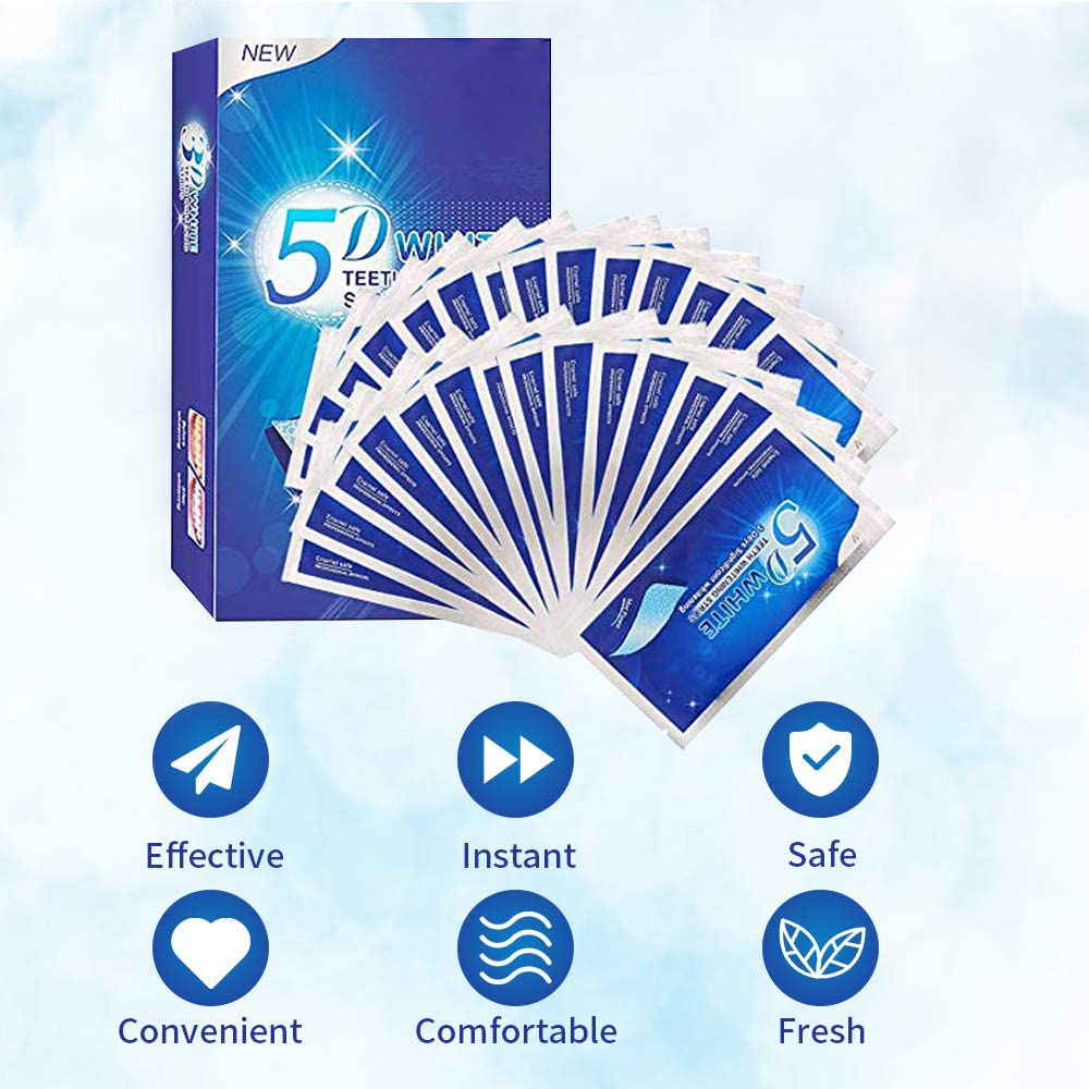 5D White Teeth Whitening Strip - Teeth Whitening Xylitol review and price