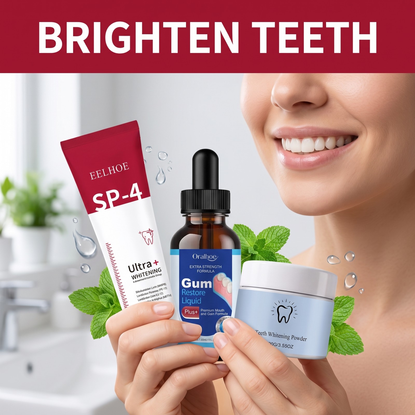 Oral Care Combo Set Whitening  - Teeth Whitening Gel Peroxide review and price