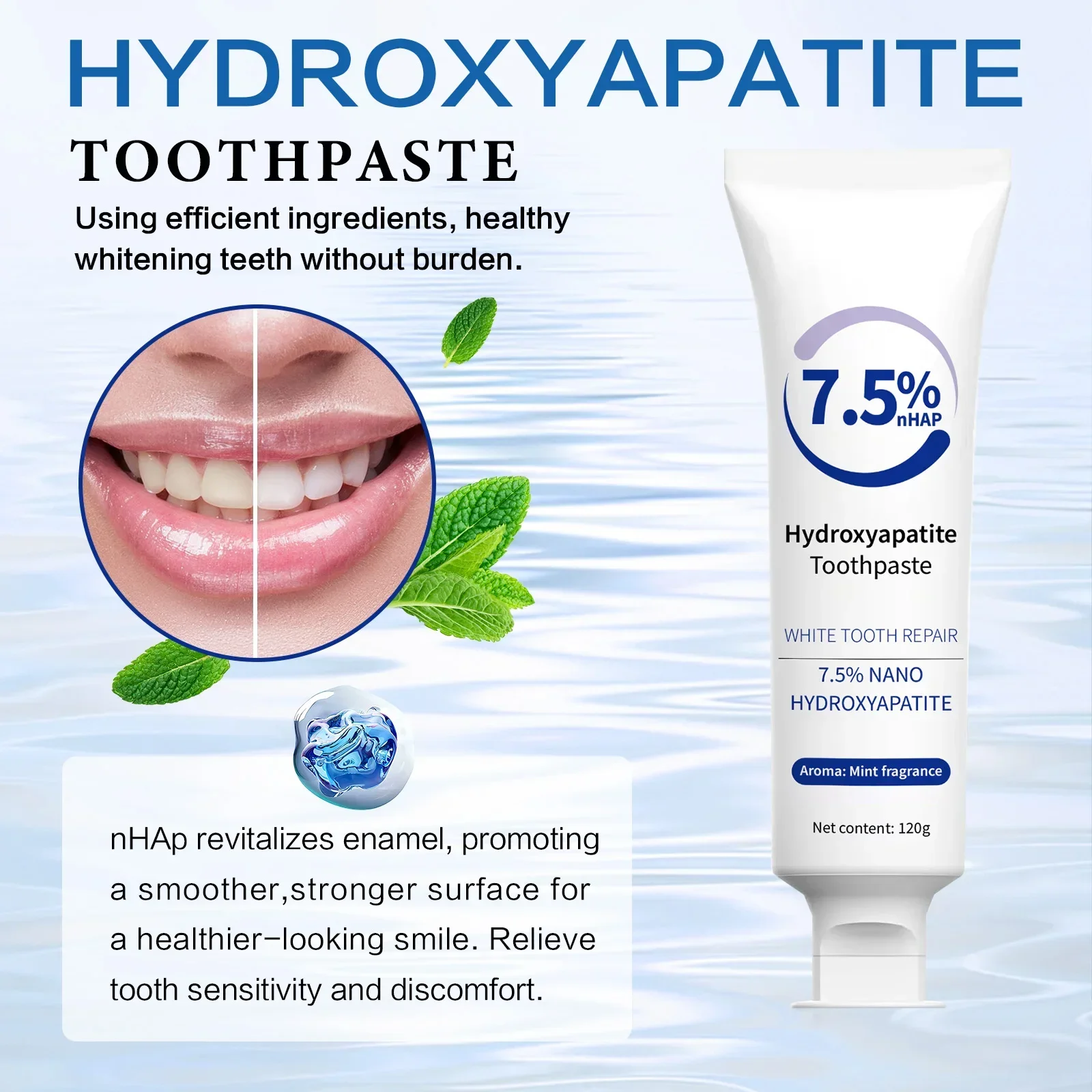 Toothpaste & Whitening Pen Kit - Hydroxyapatite Toothpaste review and price