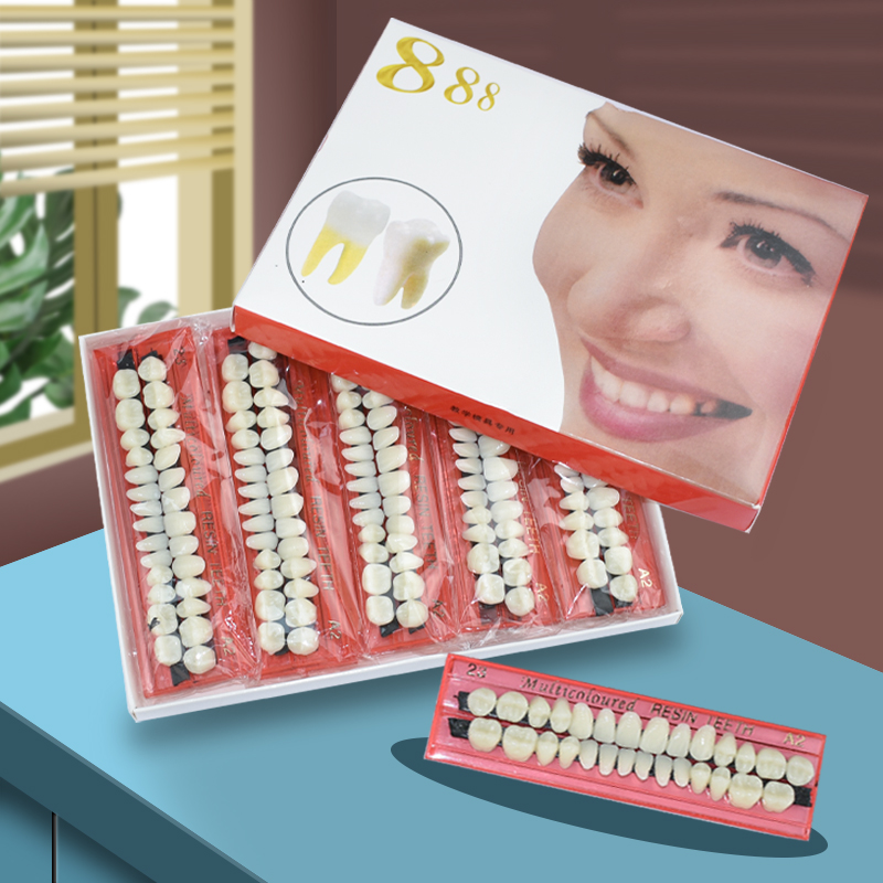 28 Teeth Dental Resin Denture  - Teeth Whitening Shade Guide review and price