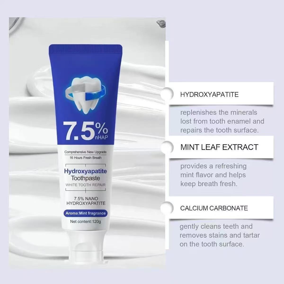 7.5%Nano Hydroxyapatite Toothp - Hydroxyapatite Toothpaste review and price