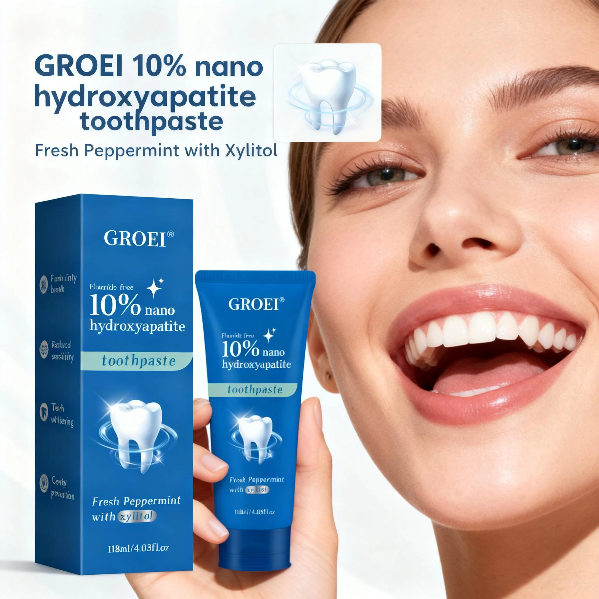 Cavity Prevention Xylitol Toot - Hydroxyapatite Toothpaste review and price