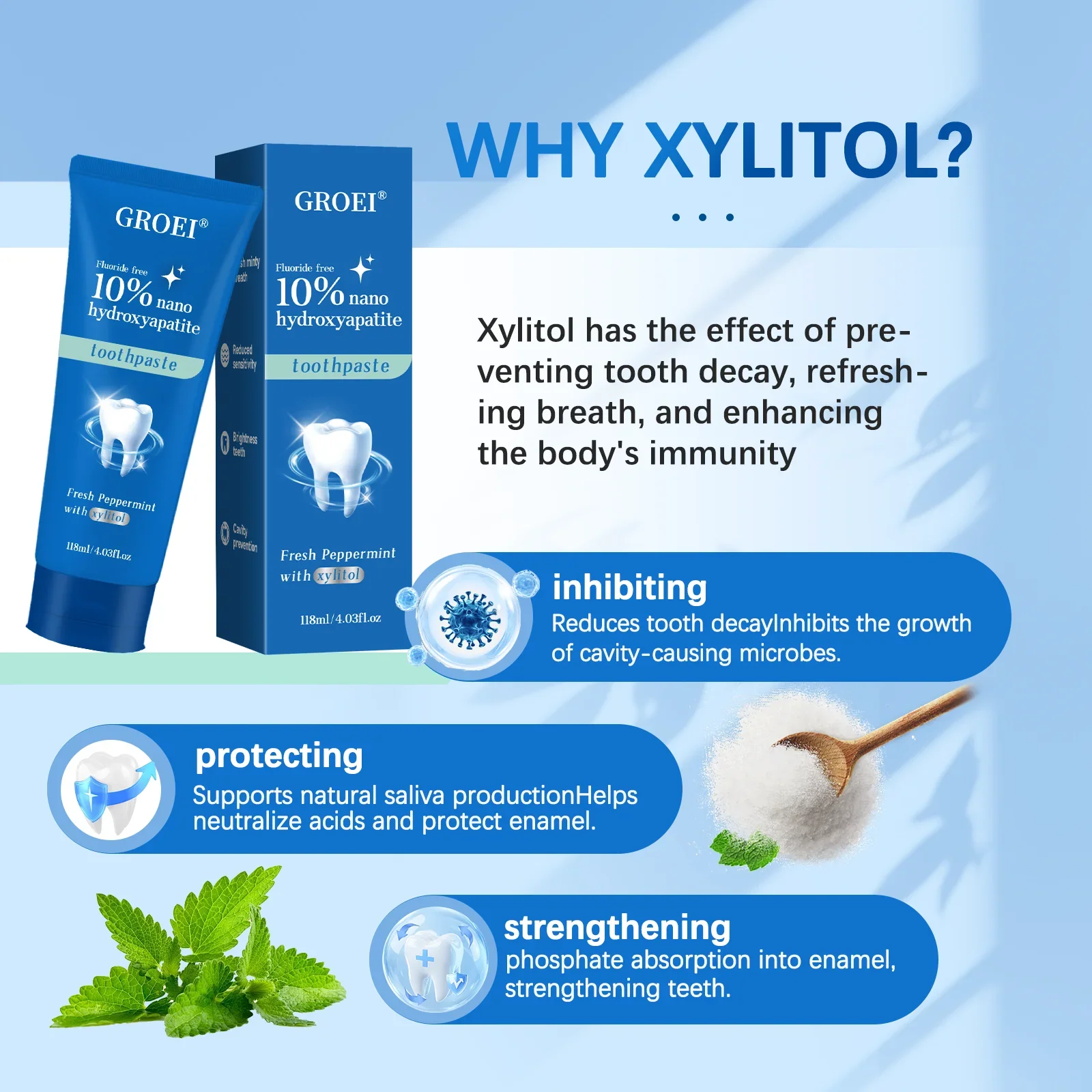 Cavity Prevention Xylitol Toot - Hydroxyapatite Toothpaste review and price