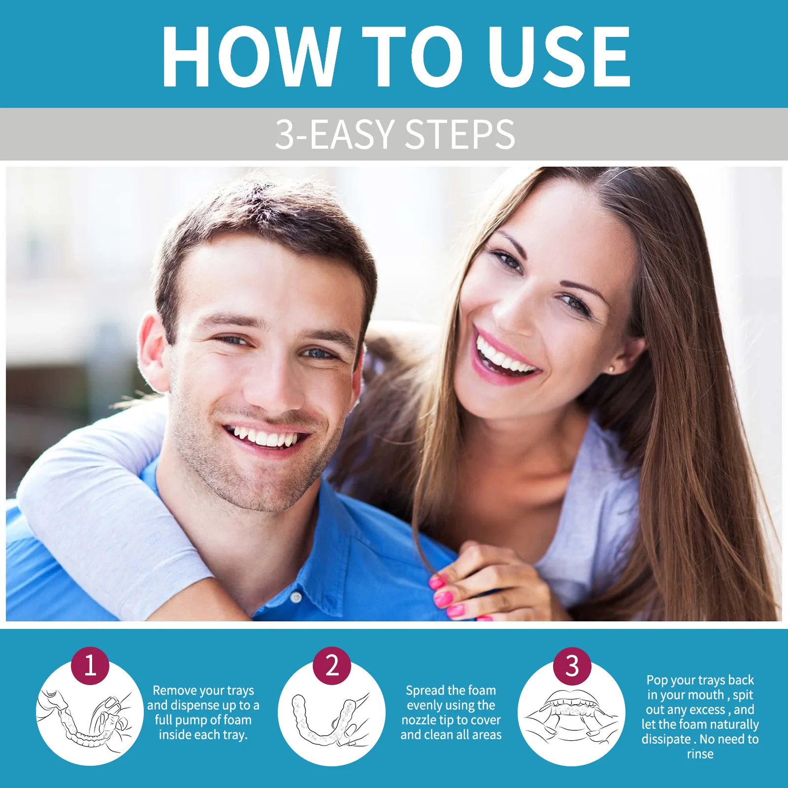 Aligner Denture Cleaner Foam D - Teeth Whitening Toothpaste review and price
