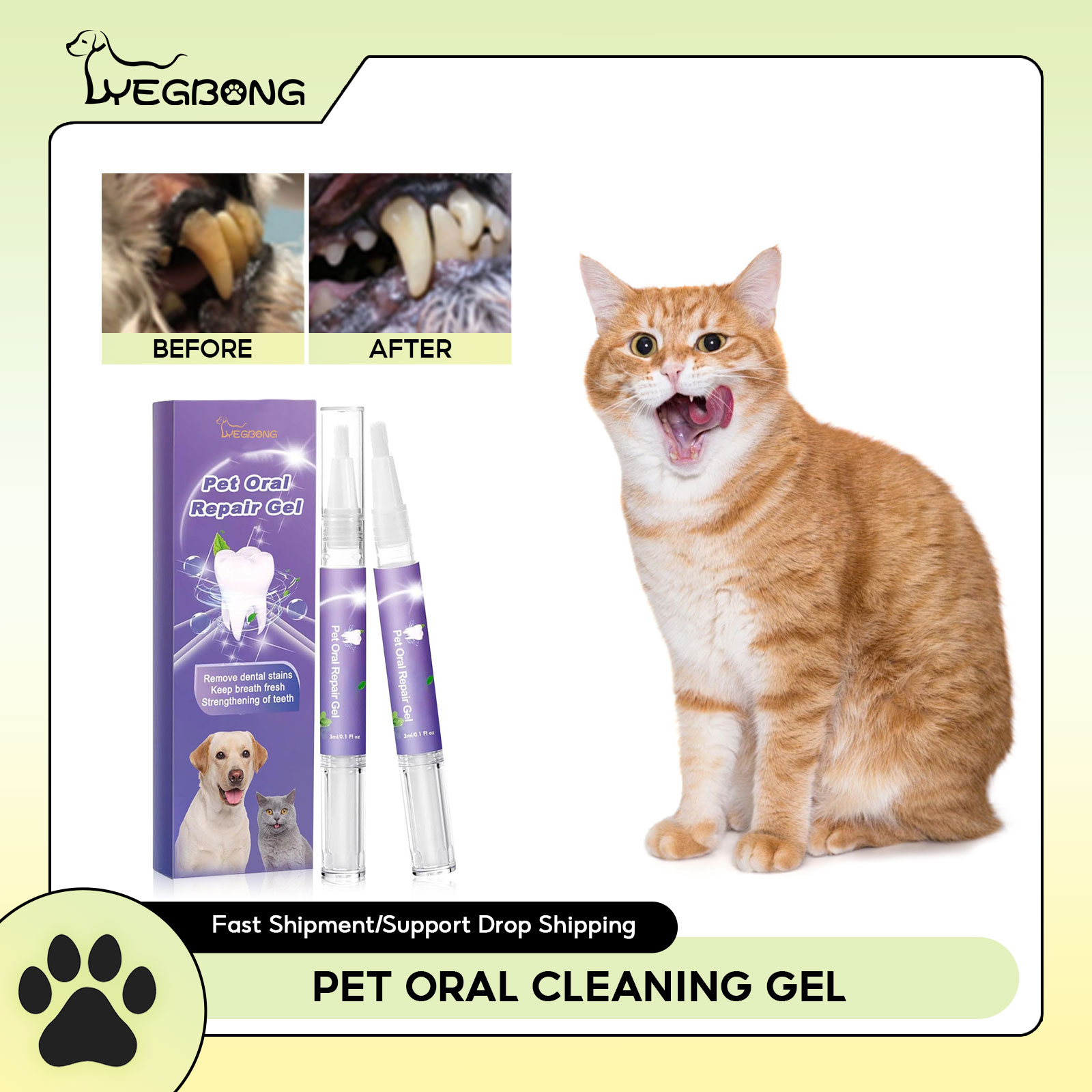 Pet Oral Repair Gel Puppy Tart - Teeth Whitening Gel Peroxide review and price
