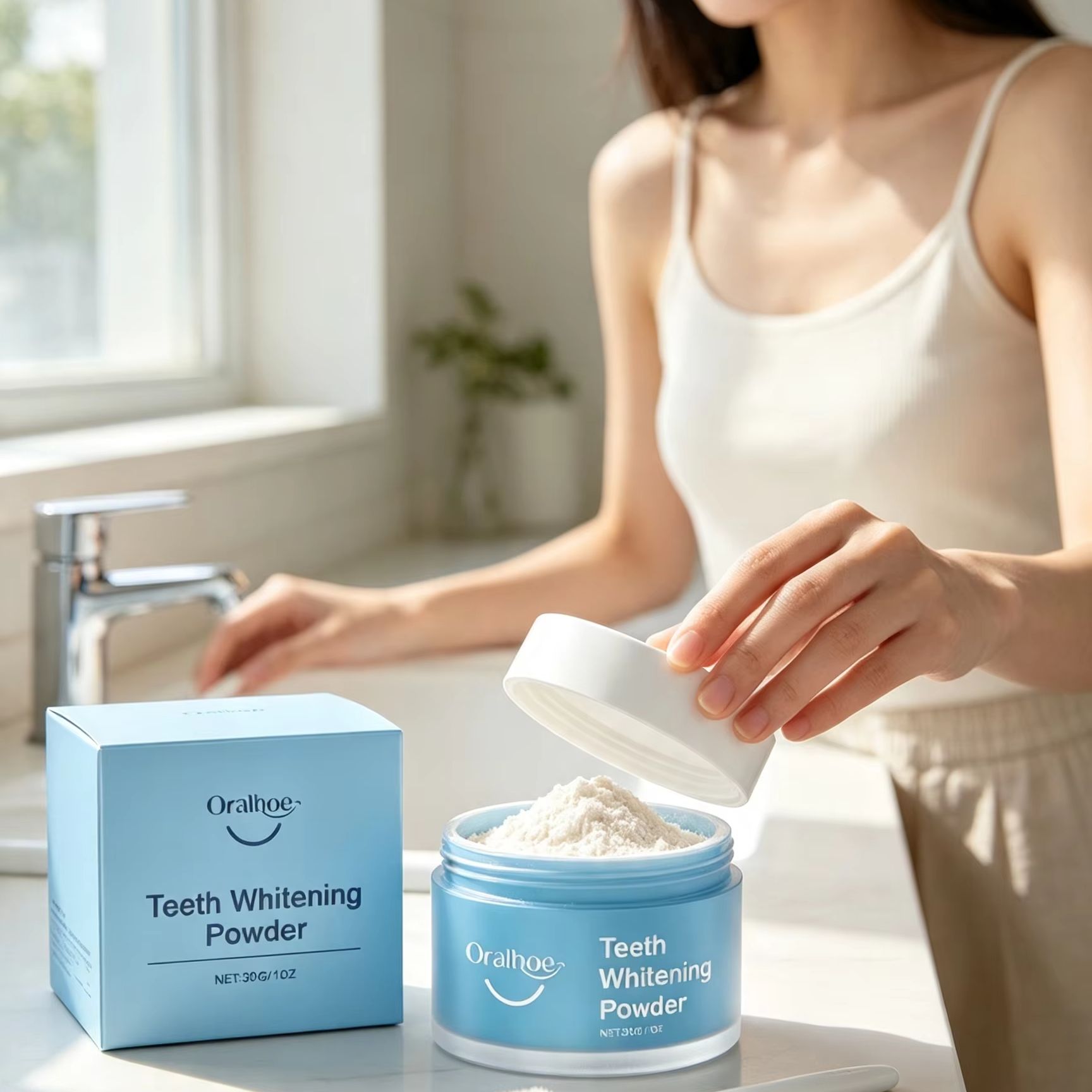 Oralhoe Tooth Powder for Brush - Teeth Whitening Zimba review and price