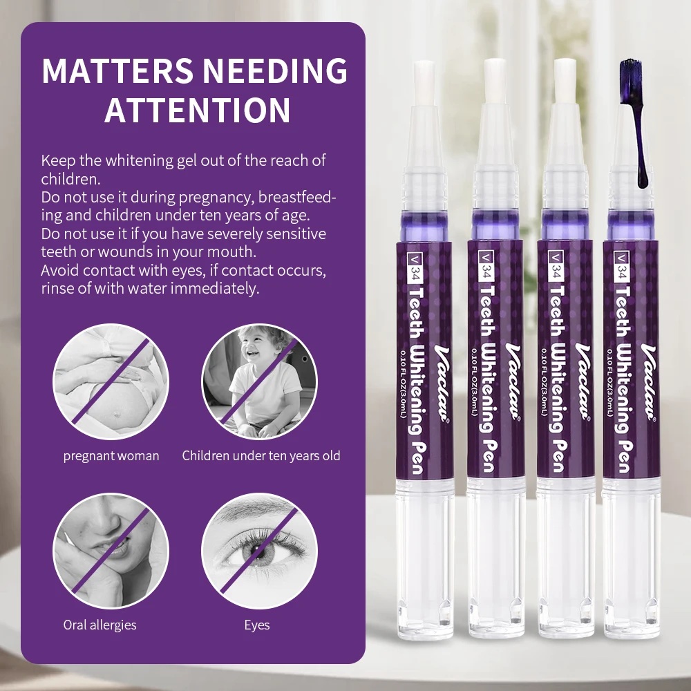 Vaclav V34 Purple teeth whiten - Teeth Whitening Xylitol review and price