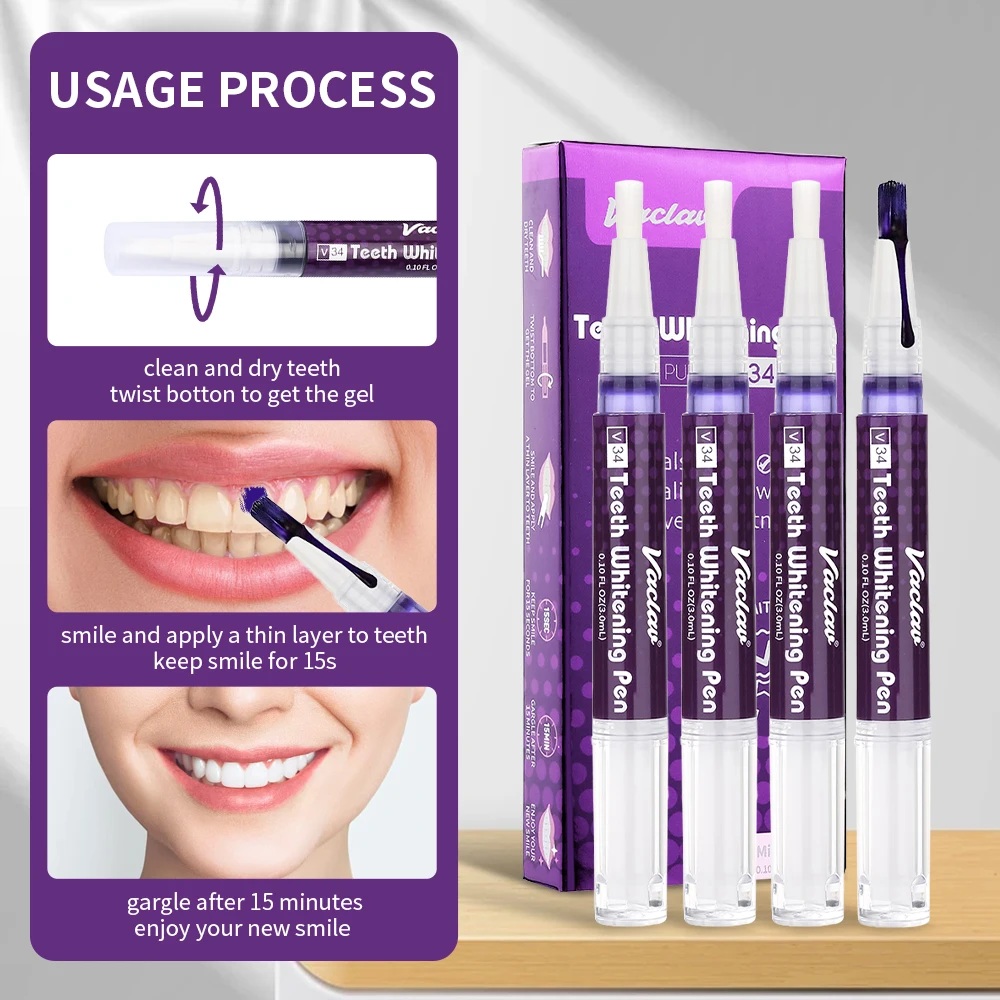 Vaclav V34 Purple teeth whiten - Teeth Whitening Xylitol review and price
