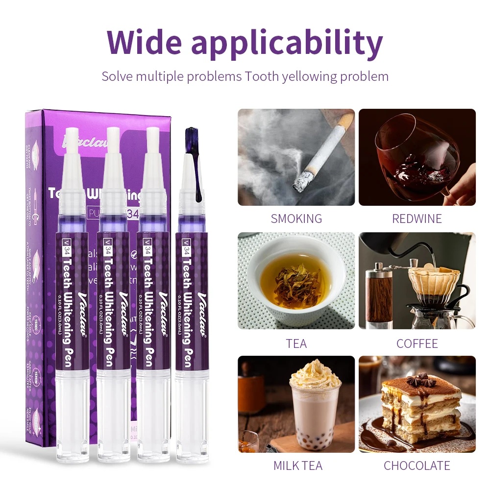 Vaclav V34 Purple teeth whiten - Teeth Whitening Xylitol review and price